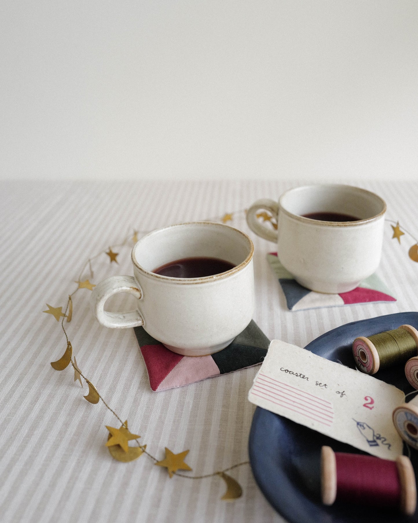Coaster Set of Two: Traditional Quilt Blocks 04
