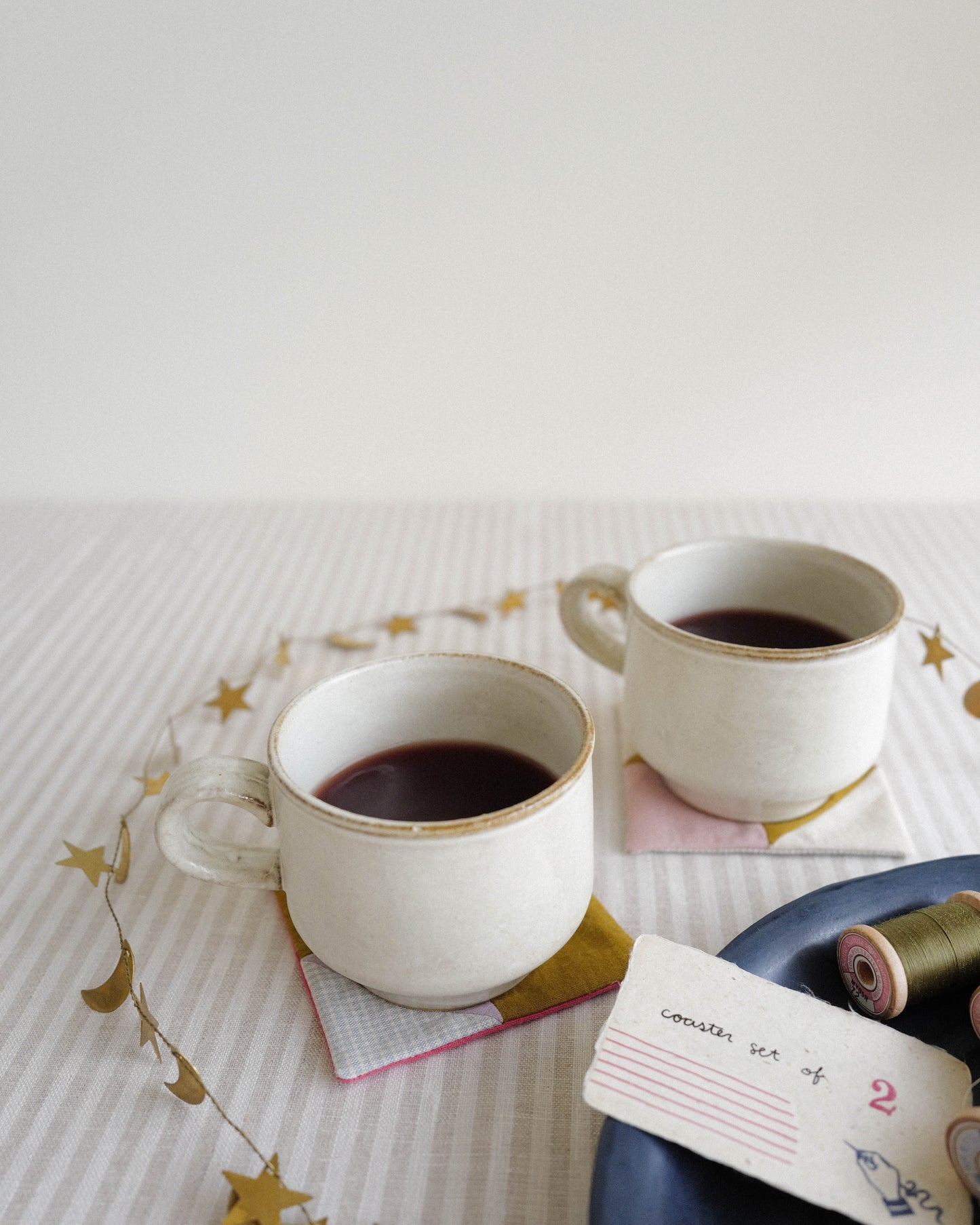 Coaster Set of Two: Traditional Quilt Blocks 01