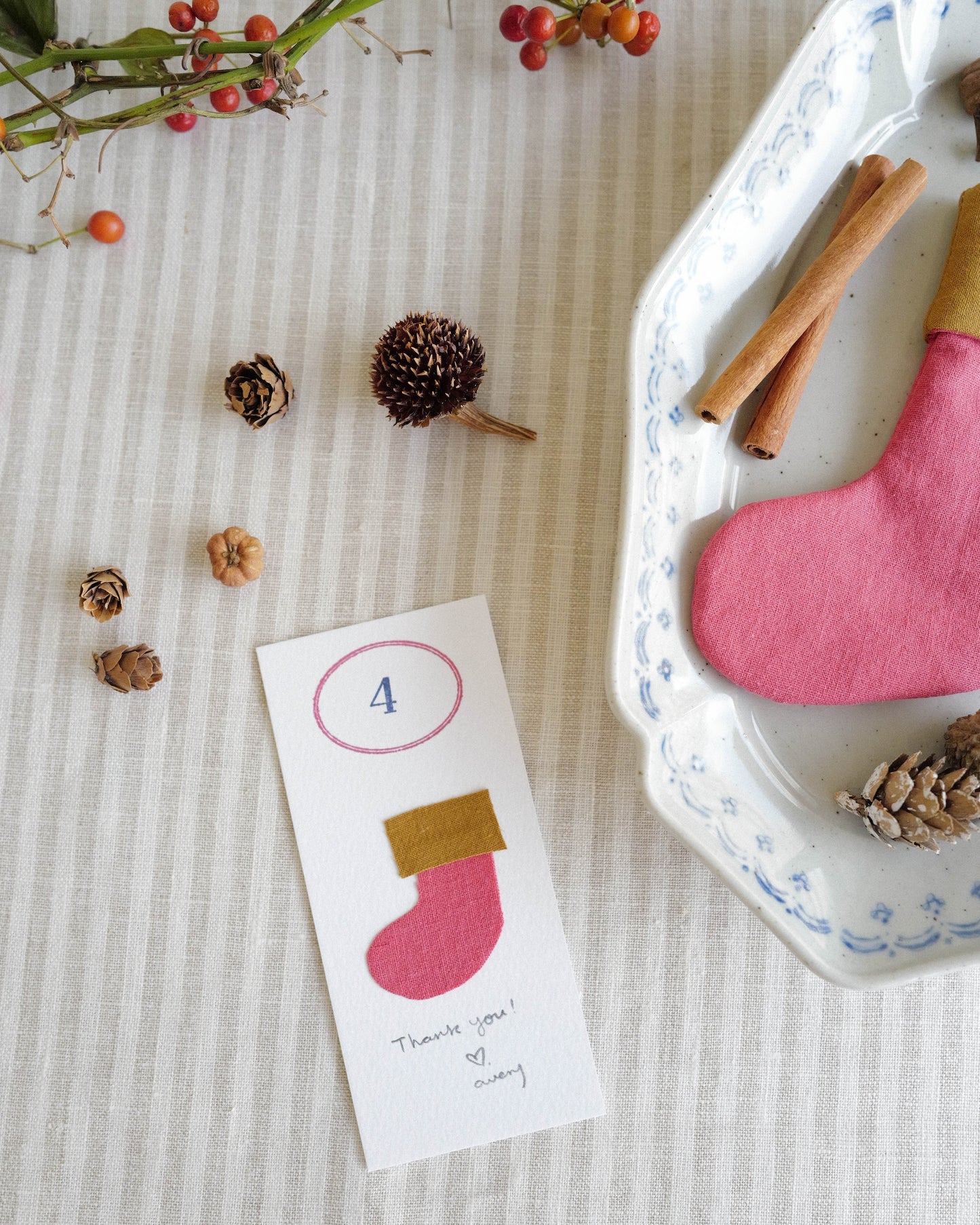 Mini Stocking Ornament 04