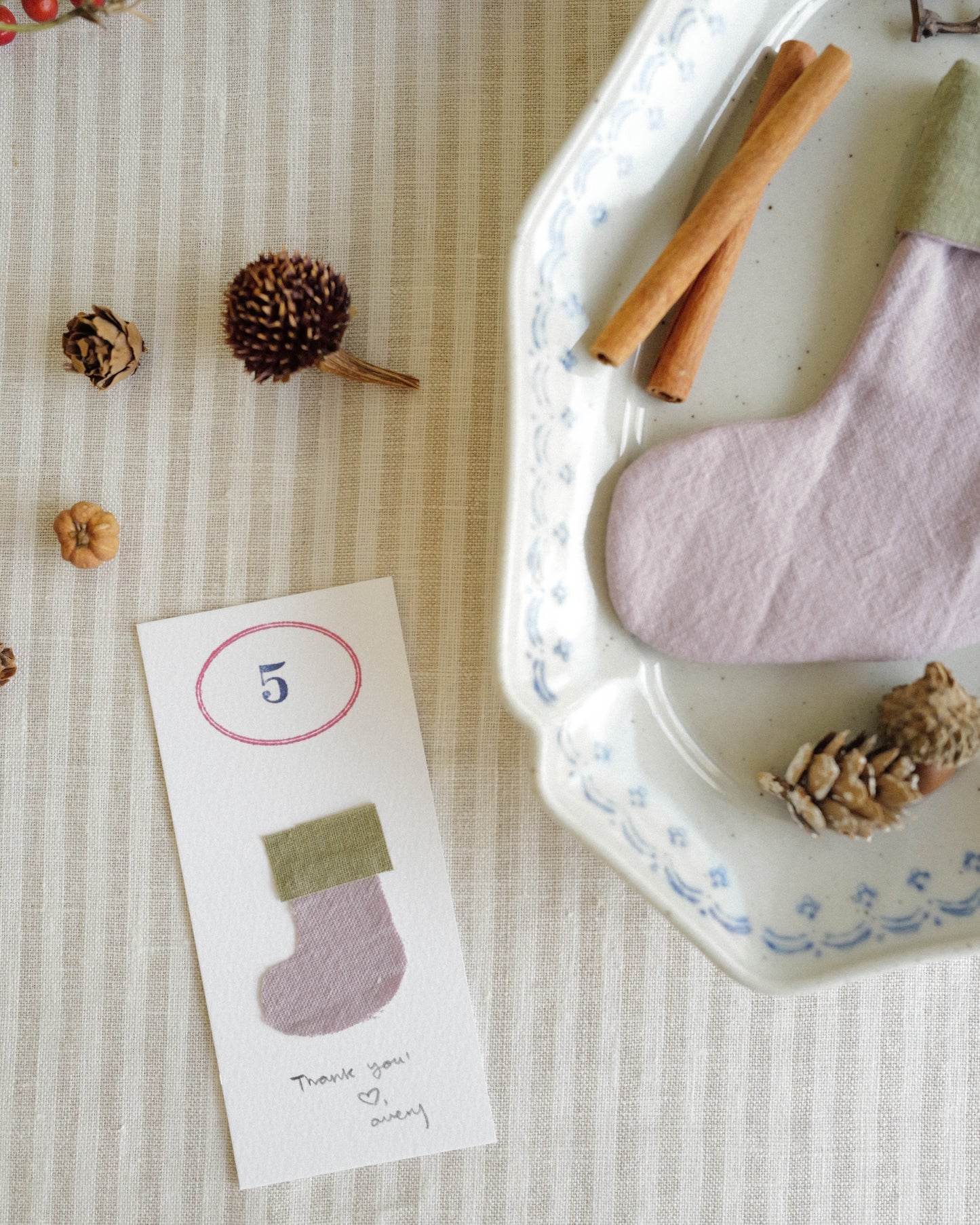 Mini Stocking Ornament 05