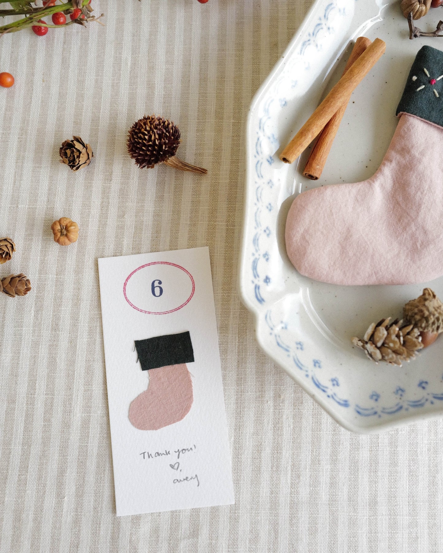 Mini Stocking Ornament 06