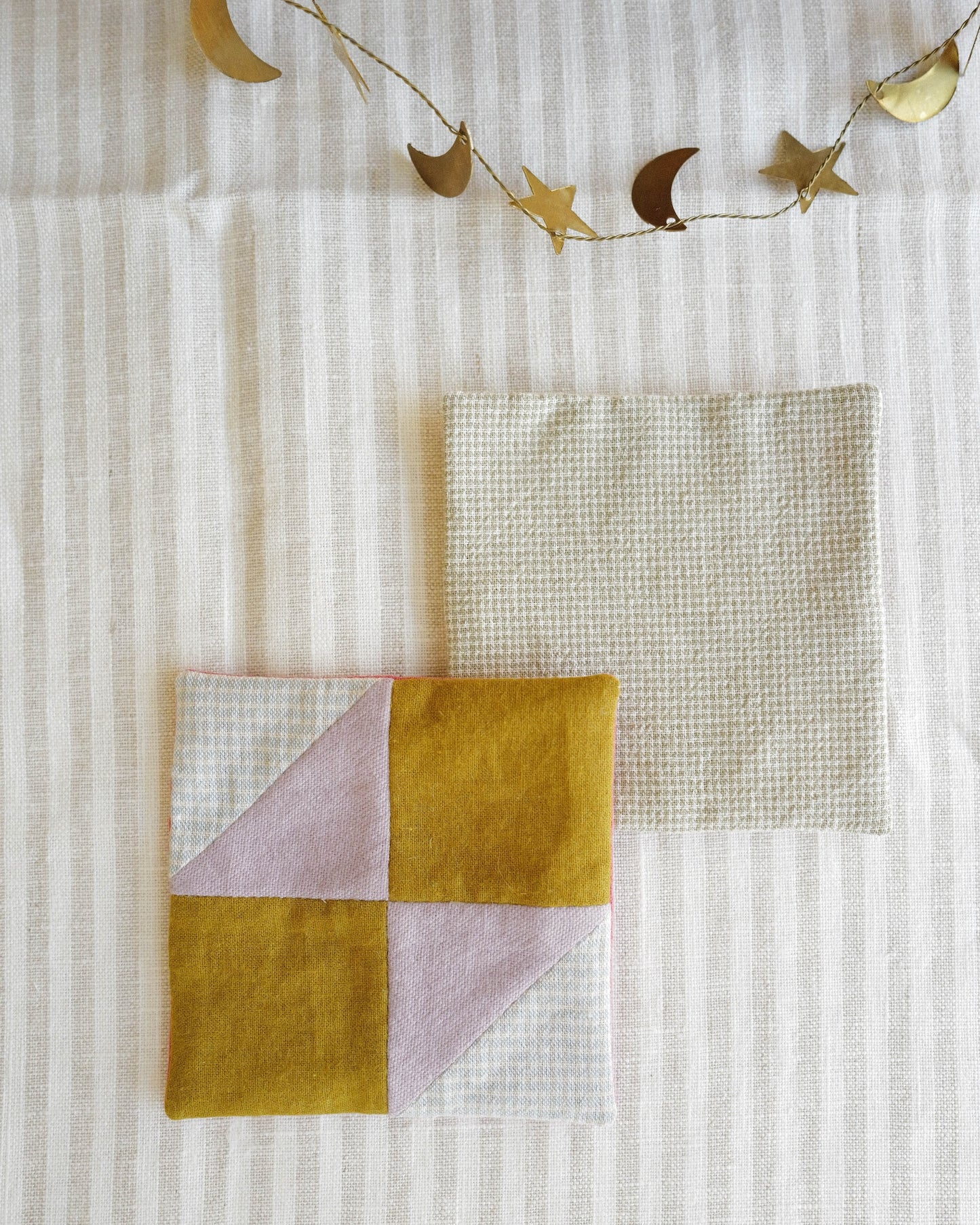 Coaster Set of Two: Traditional Quilt Blocks 01