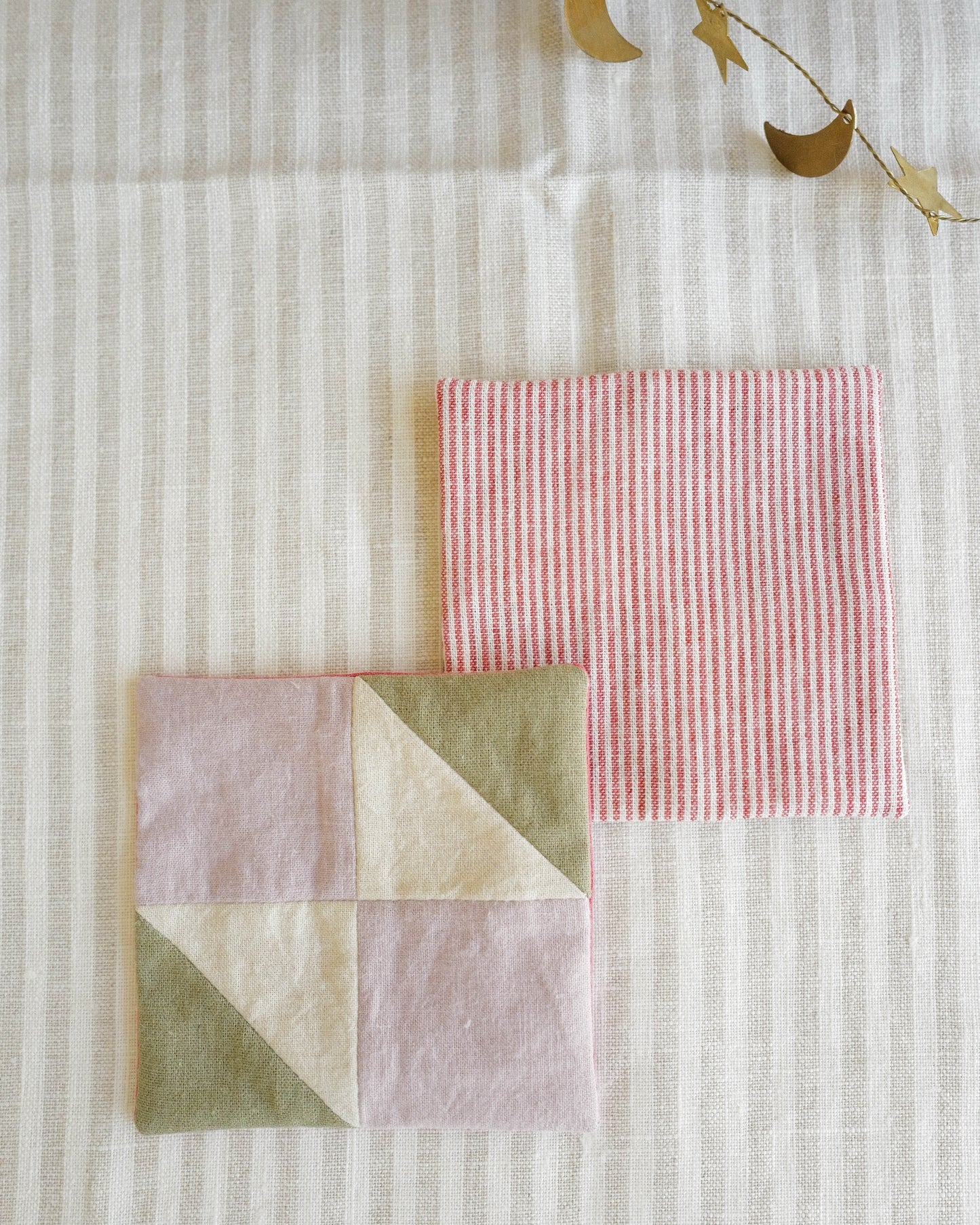 Coaster Set of Two: Traditional Quilt Blocks 02