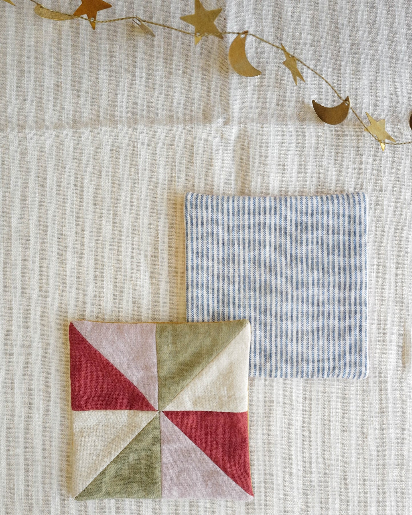 Coaster Set of Two: Traditional Quilt Blocks 03