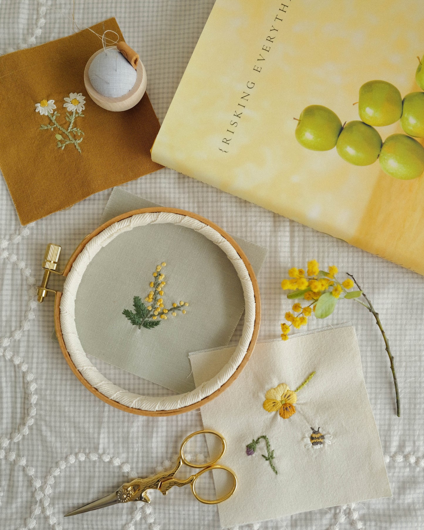 Flora and Fauna Mini Wall Hanging: Mimosa