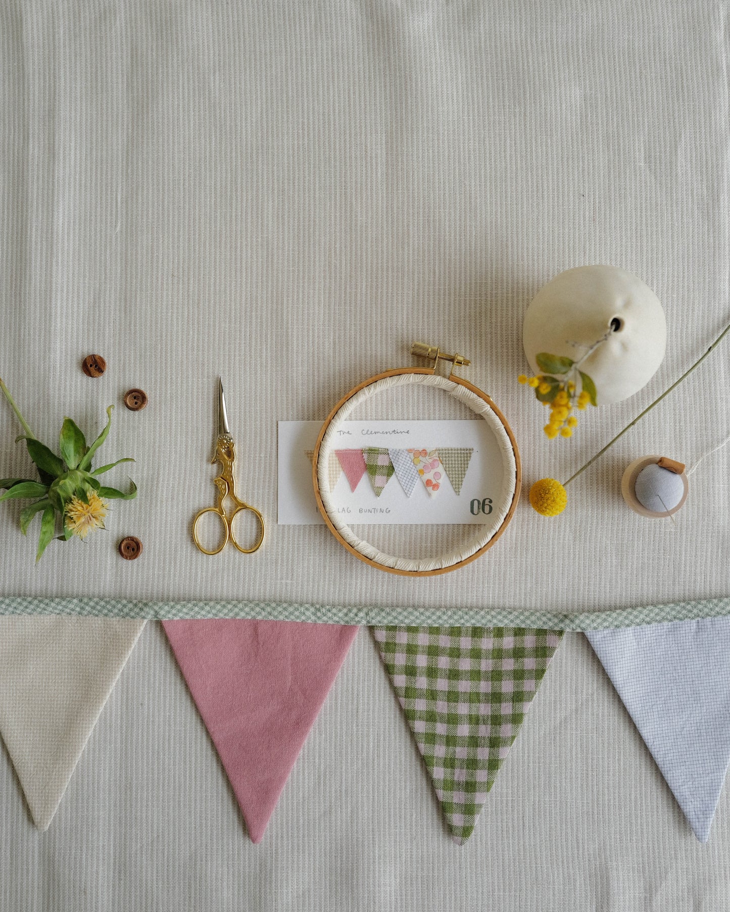 The Clementine Springtime Bunting 06