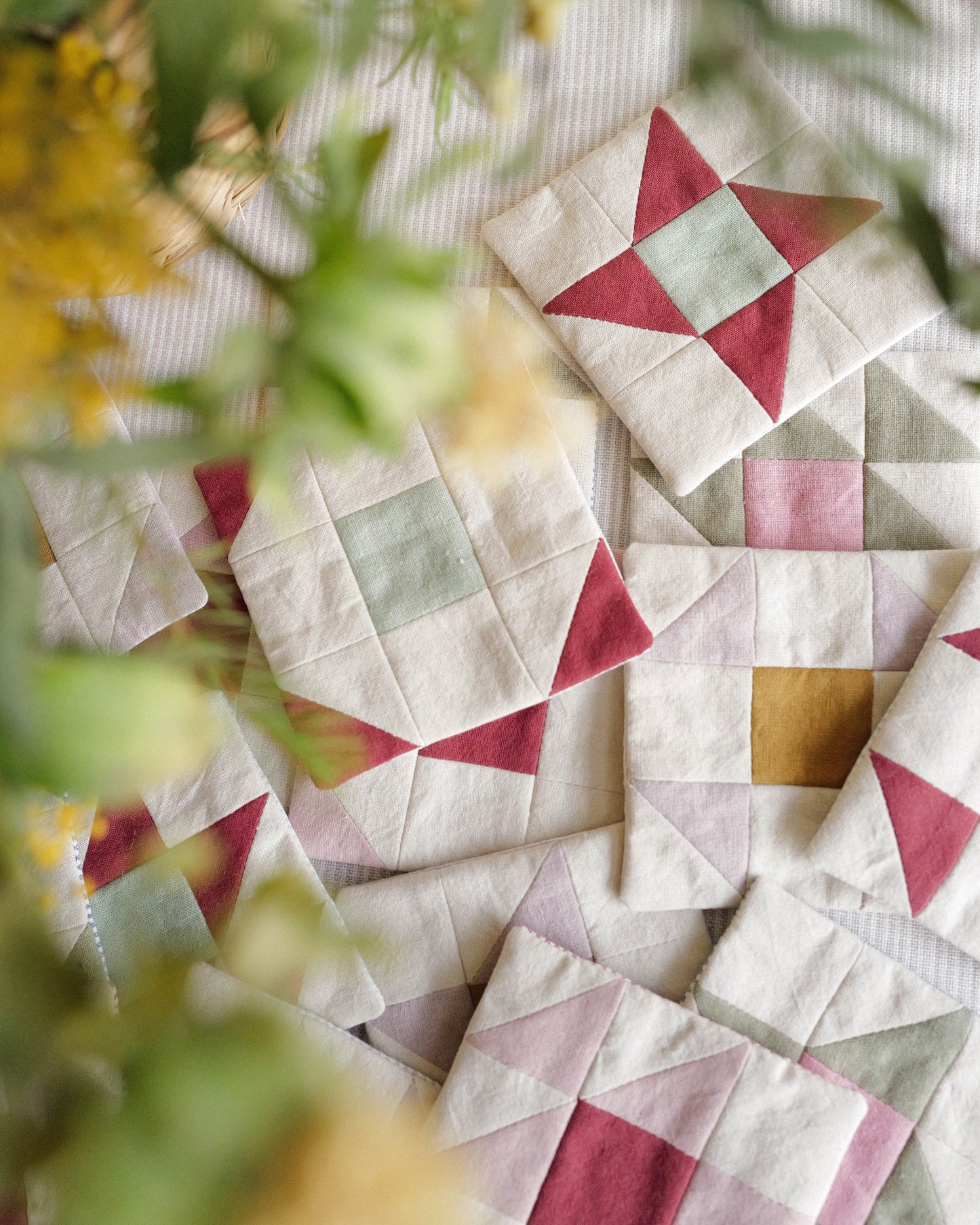 Coaster Set of Four: Traditional Quilt Blocks 02