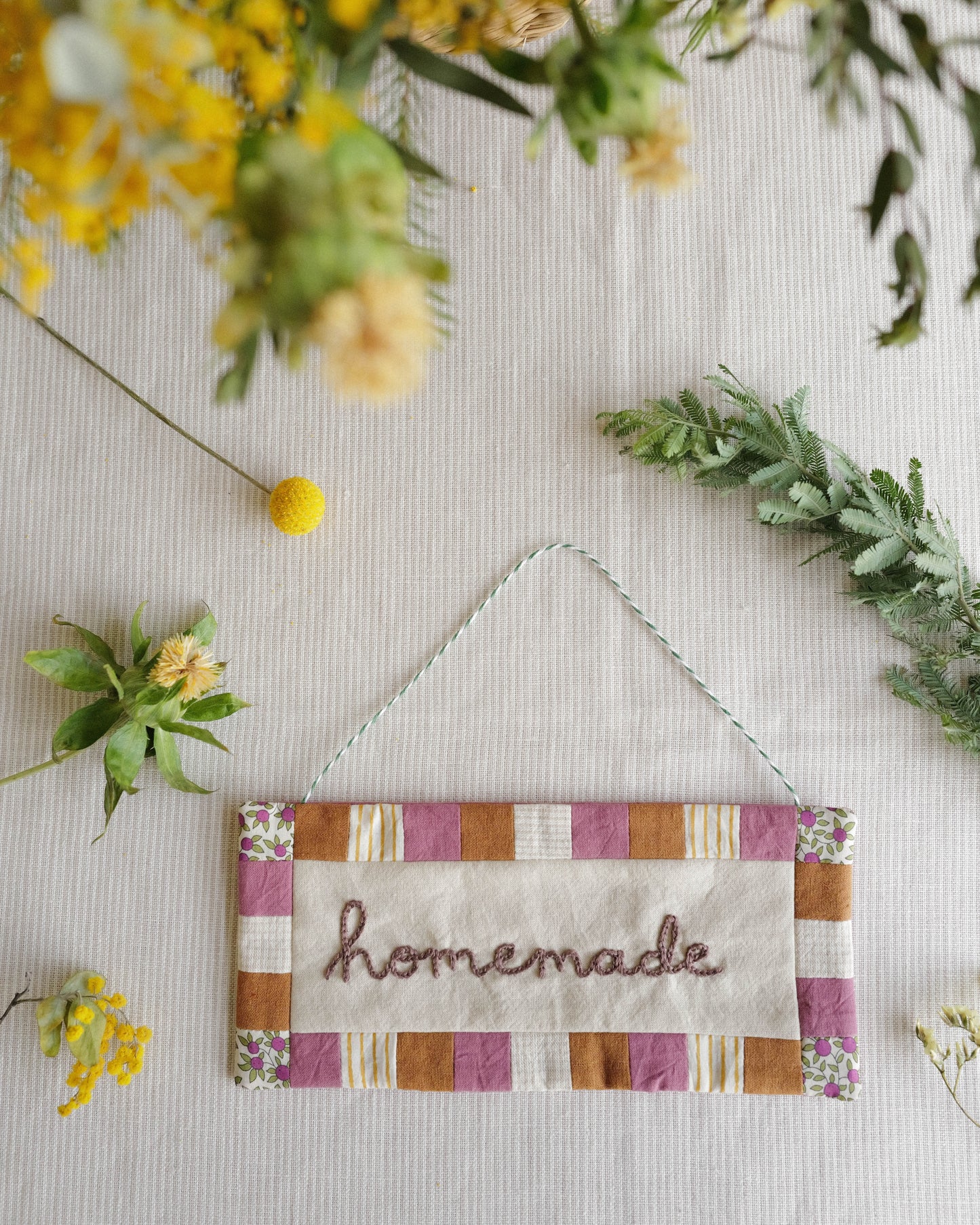 Fabric Sign: homemade