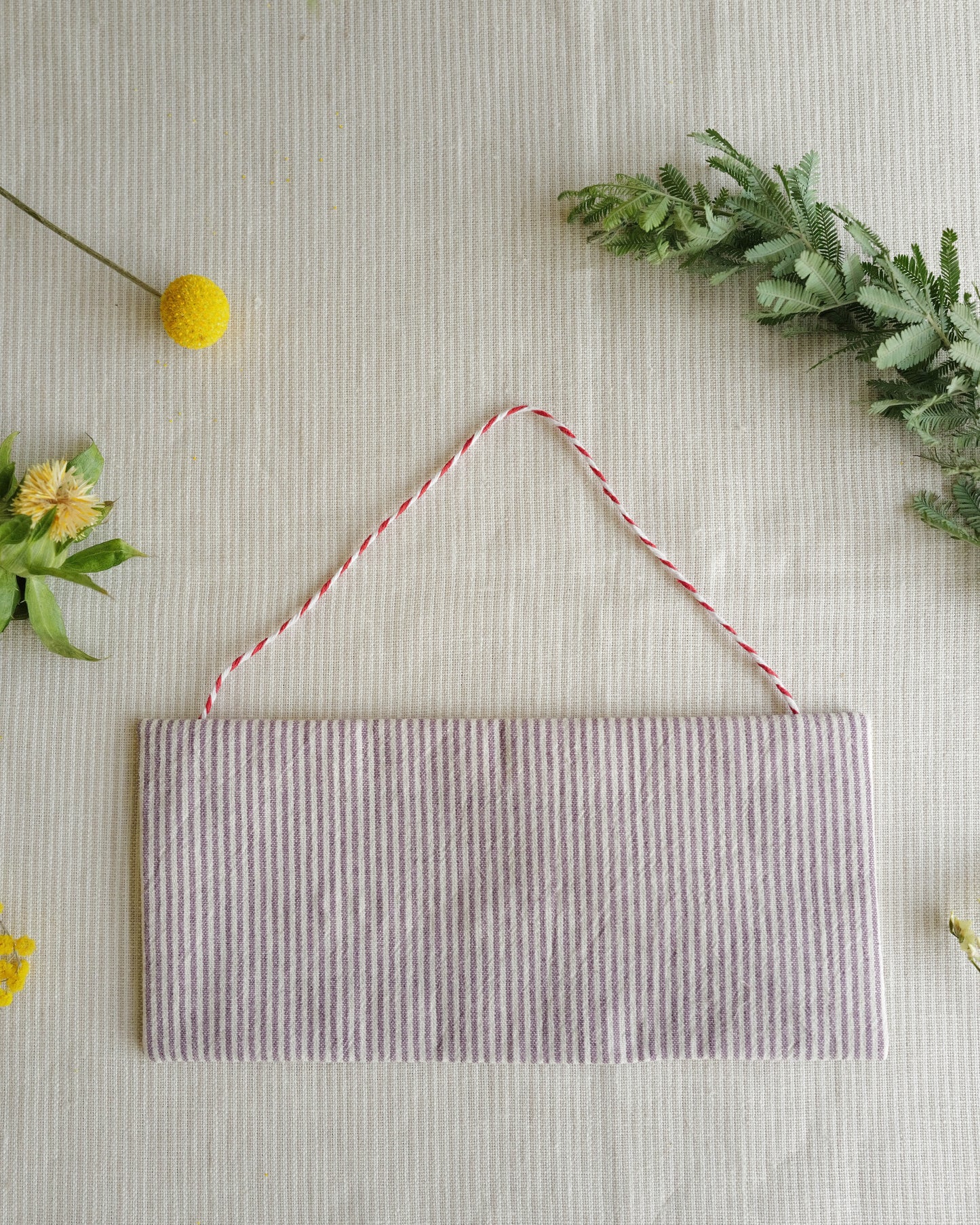 Fabric Sign: bienvenue