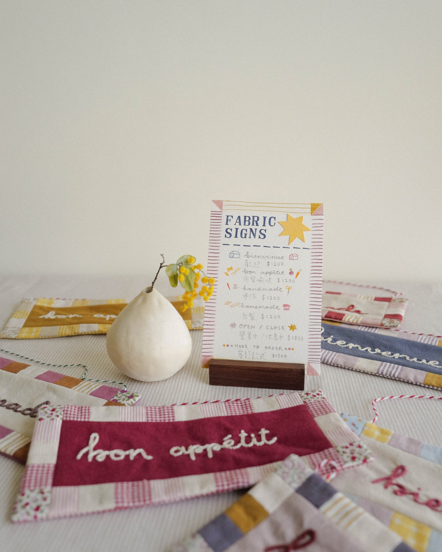 Fabric Sign: open/closed
