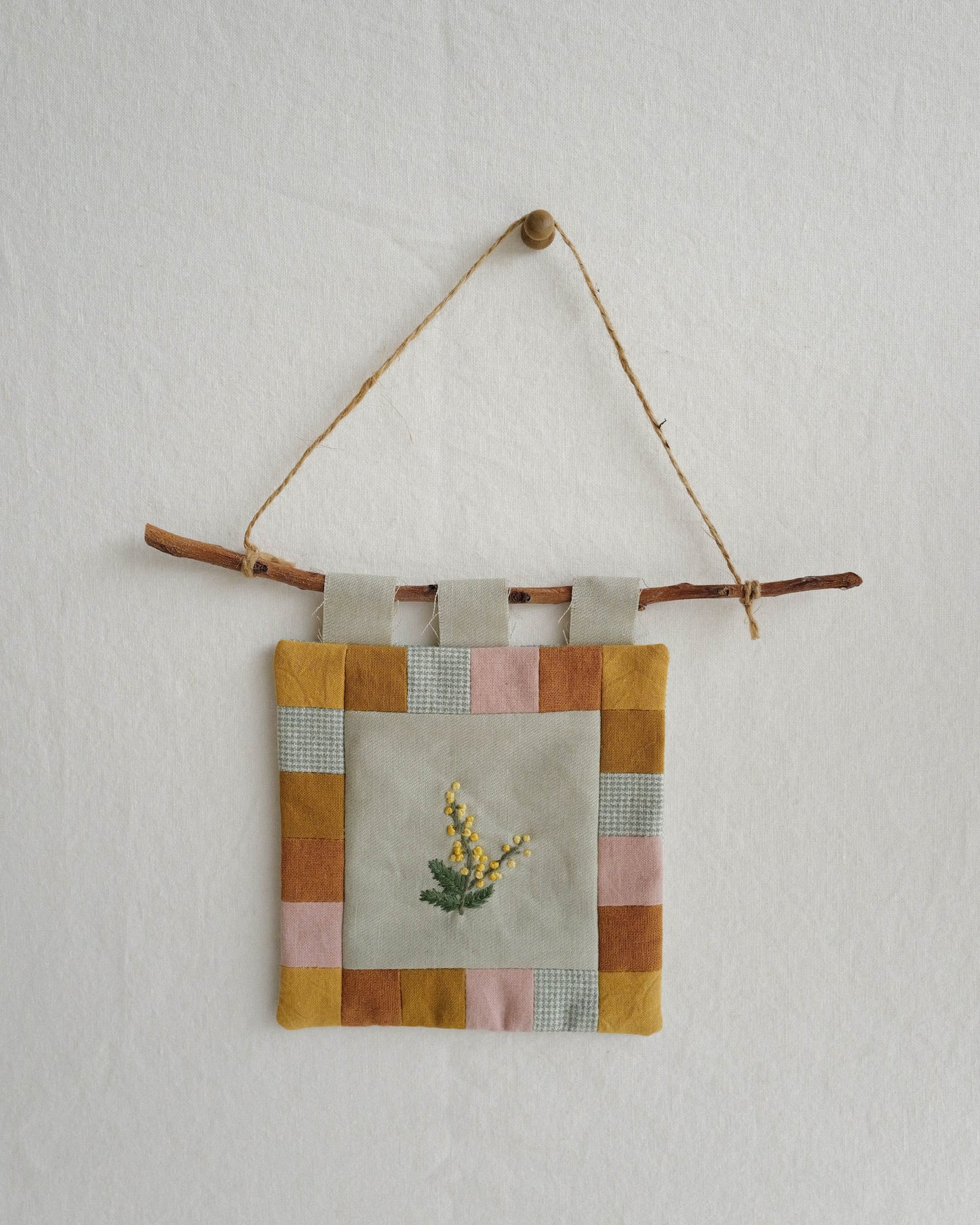 Flora and Fauna Mini Wall Hanging: Mimosa