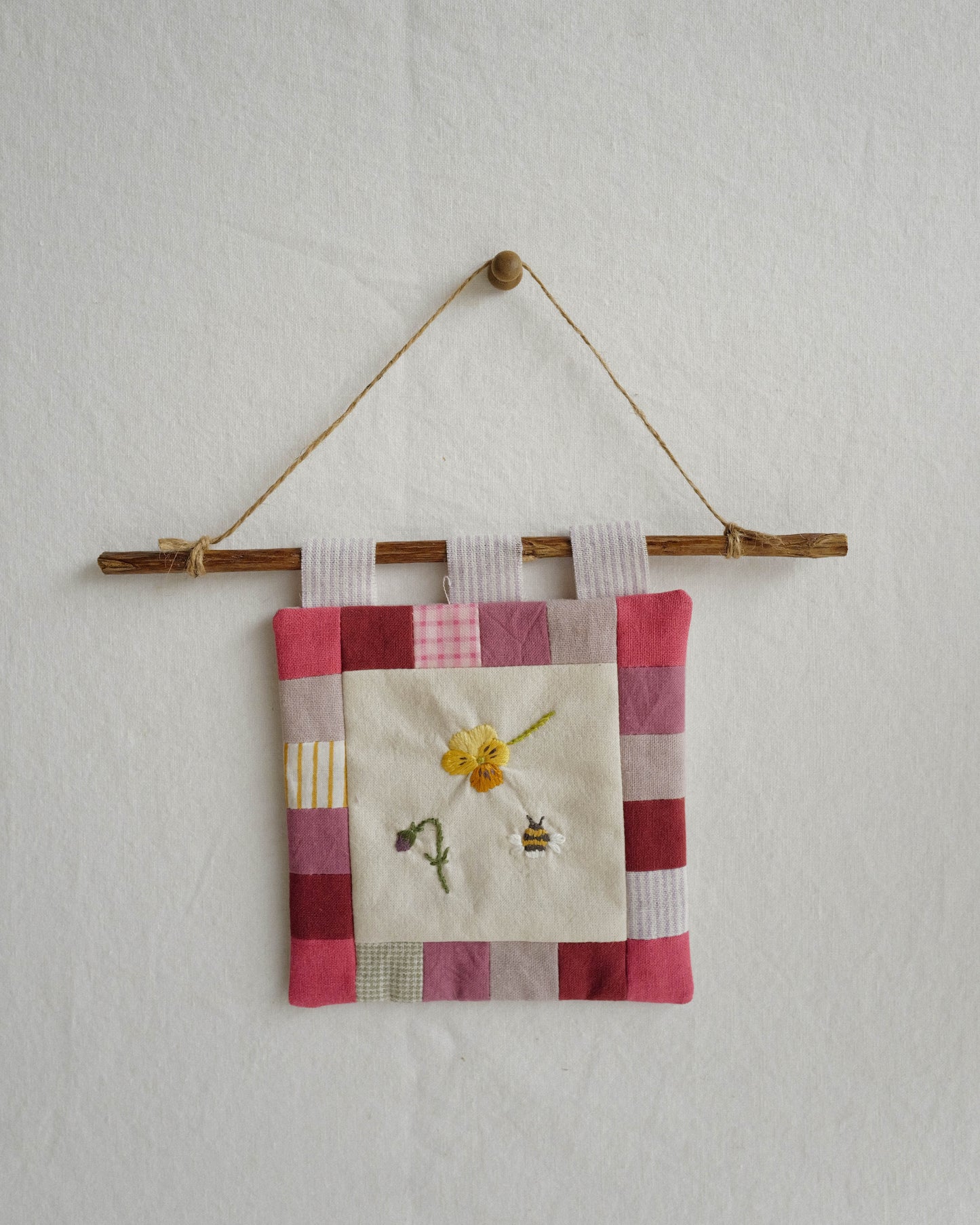 Flora and Fauna Mini Wall Hanging: Viola
