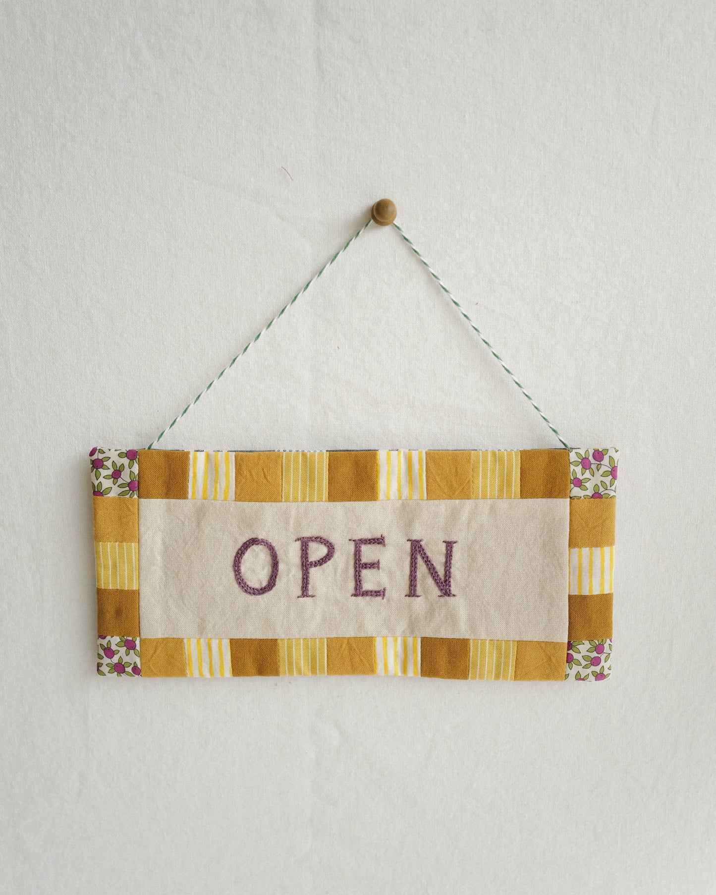 Fabric Sign: open/closed