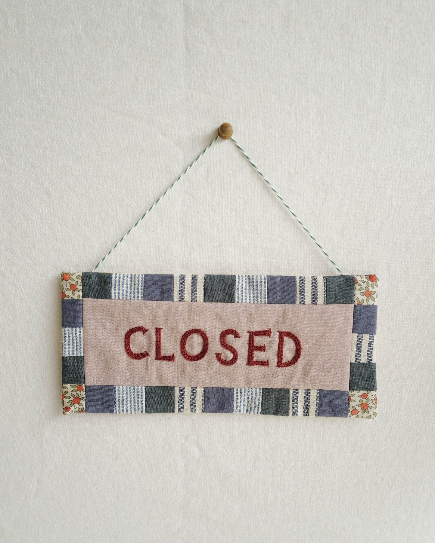Fabric Sign: open/closed