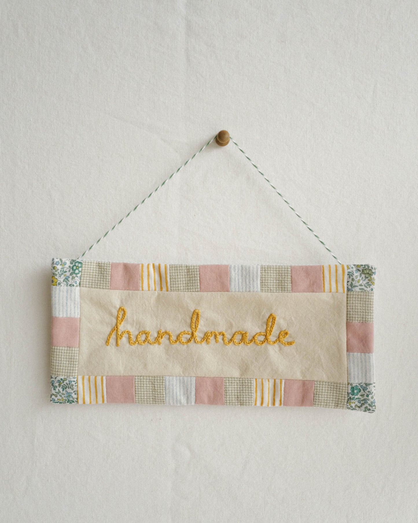 Fabric Sign: handmade