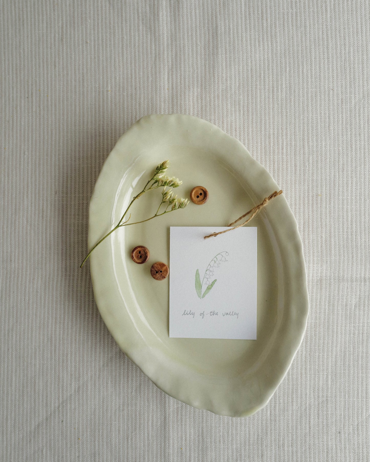 Flora and Fauna Mini Wall Hanging: Lily of the Valley