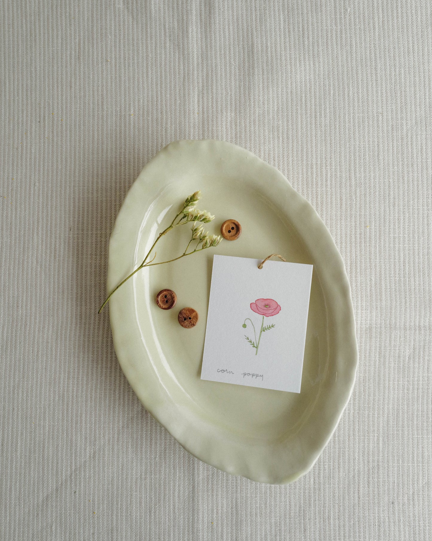 Flora and Fauna Mini Wall Hanging: Corn Poppy