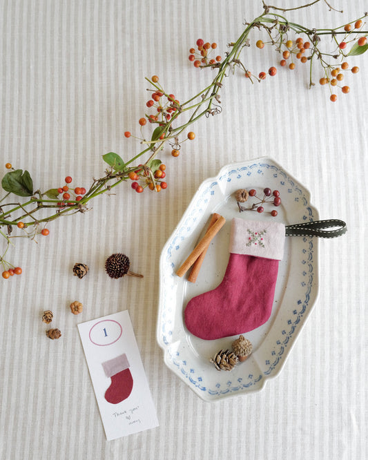 Mini Stocking Ornament 01