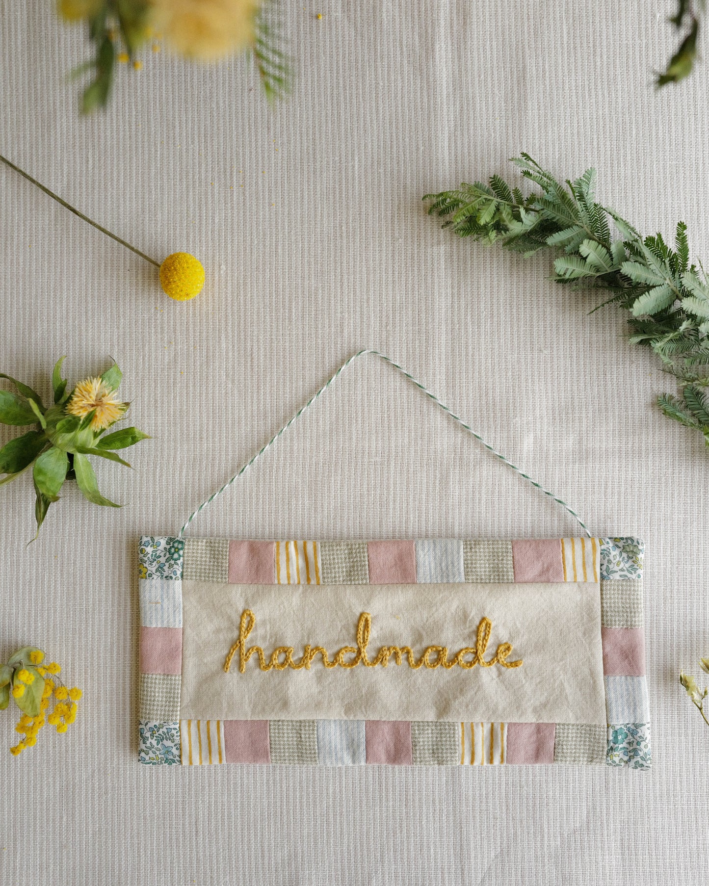 Fabric Sign: handmade