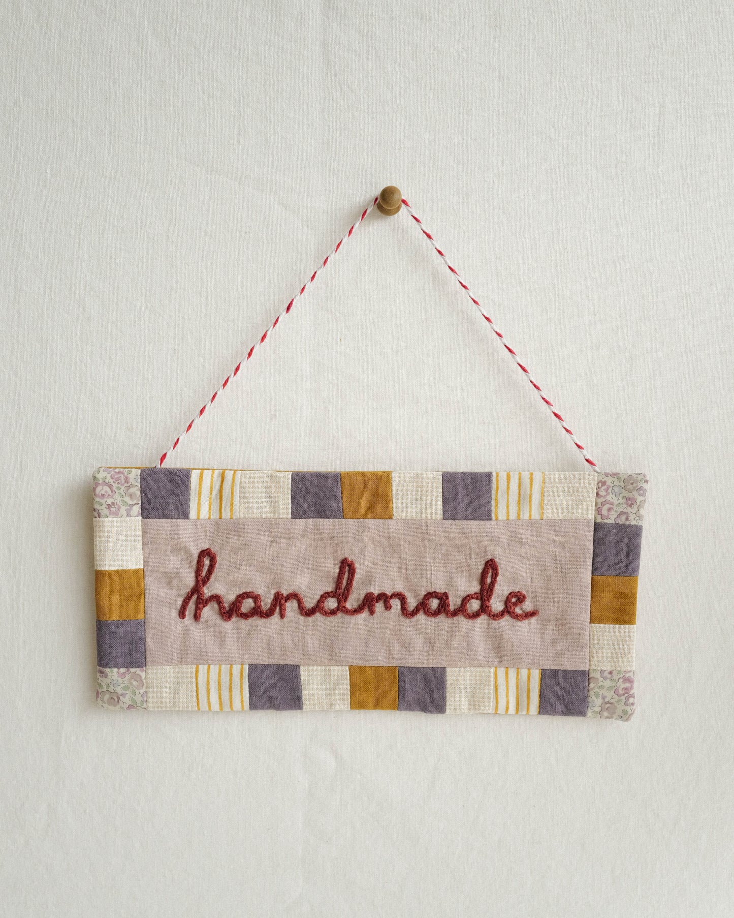 Fabric Sign: handmade